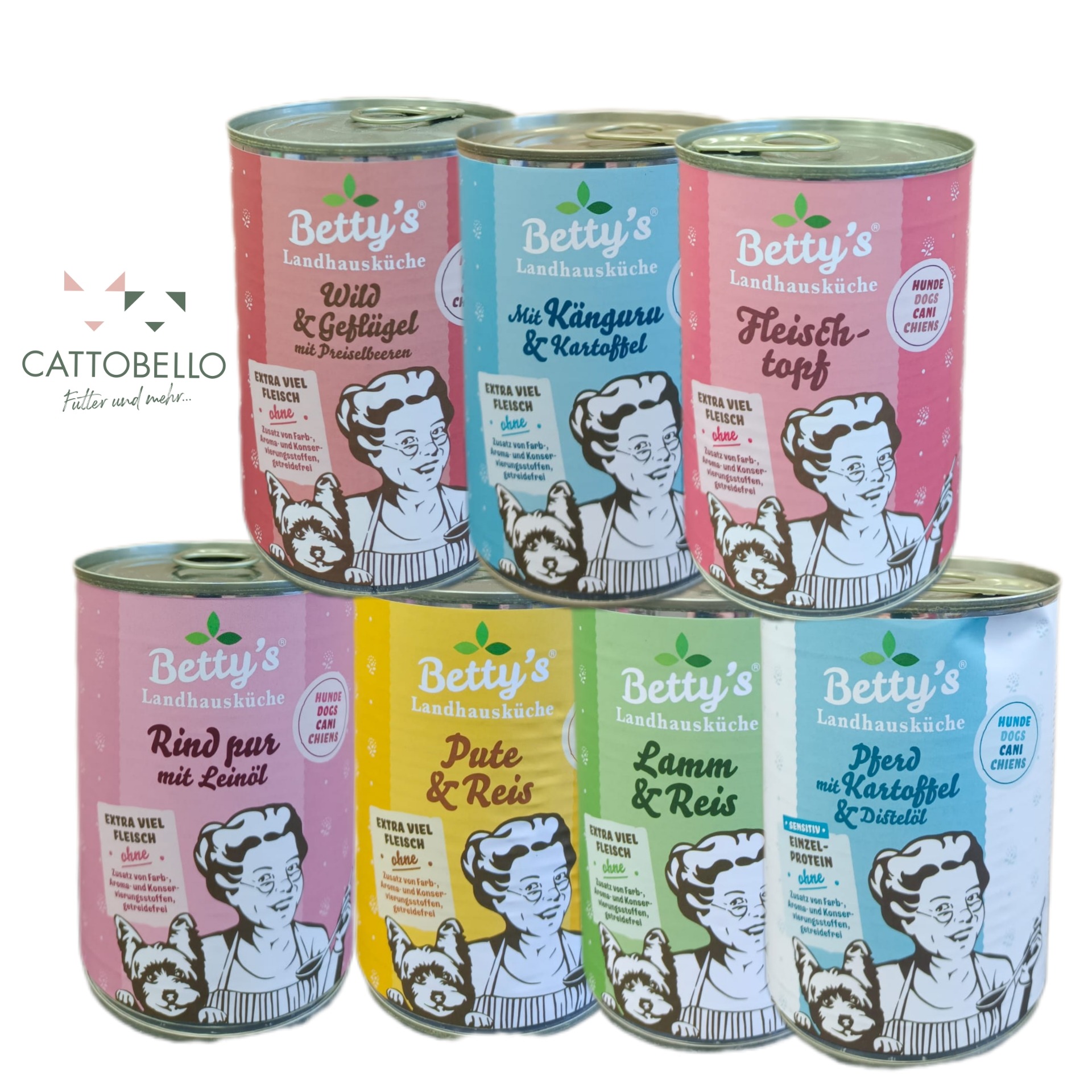 Bettys Landhausküche Hundefutter diverse Sorten 